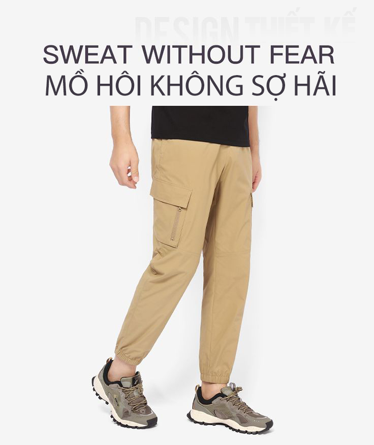 Quần dài Jogger nam Humtto 26Q610A co giãn túi hộp mỏng thon gọn mát mau khô-13