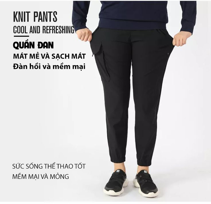 Quần dài nhiều túi Jogger Humtto 25Q802A co giãn thời trang nam mát gọn khô mau-7