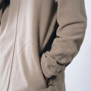 Áo khoác giữ ấm Humtto lông cừu mềm mại Sherpa Nam (Màu be)-14