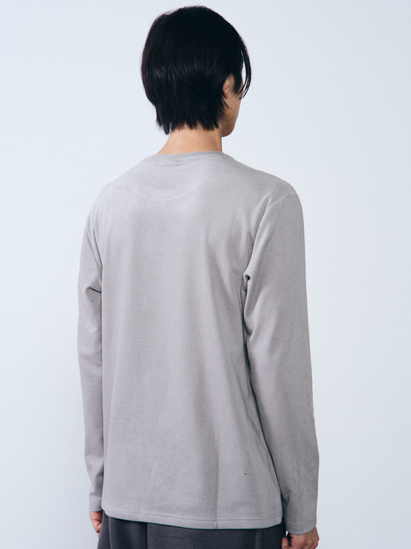 Áo thun nam dài tay Humtto vải tencel mềm mịn (xám)-2 Áo thun nam dài tay Humtto vải tencel mềm mịn (xám)-2