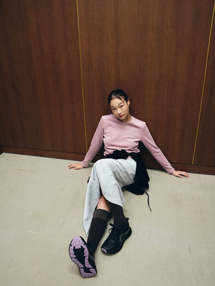 Áo thun nữ dài tay Humtto vải tencel mềm mịn hoa oải hương-3 Áo thun nữ dài tay Humtto vải tencel mềm mịn hoa oải hương-3