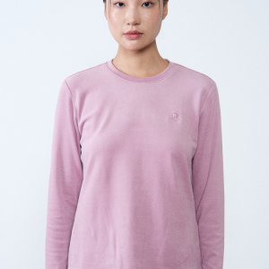 Áo thun nữ dài tay Humtto vải tencel mềm mịn hoa oải hương-6
