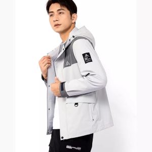 Áo khoác co giãn nam Humtto 26L933A chống nước tuyết nhẹ xuất khẩu sang Mỹ-11