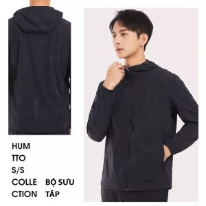 Áo khoác co giãn thoải mái nam Humtto 25L967A xuân hè nhẹ mềm thoáng khí-13