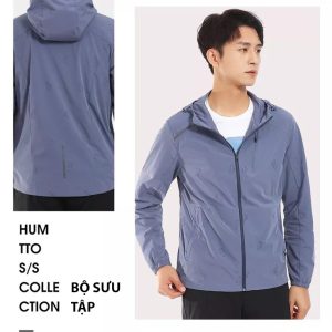 Áo khoác co giãn thoải mái nam Humtto 25L967A xuân hè nhẹ mềm thoáng khí-14