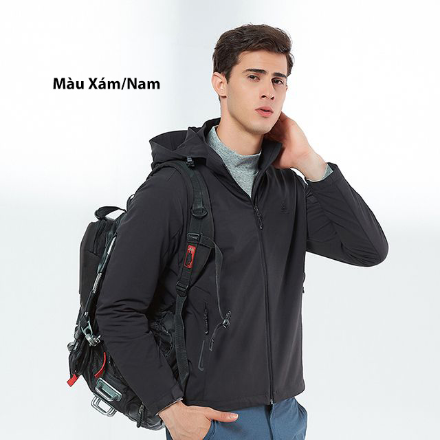 Áo khoác ngoài Unisex mềm co giãn chống nước Humtto 21835AB thu đông nhẹ ấm áp-7 Áo khoác ngoài Unisex mềm co giãn chống nước Humtto 21835AB thu đông nhẹ ấm áp-7