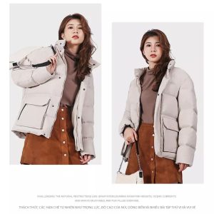Áo khoác phao lông vịt ấm áp Unisex Humtto 23Y931AB ngoài trời thoáng khí chất lượng cao-19
