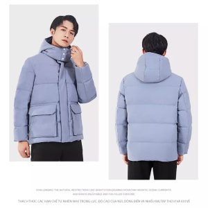 Áo khoác phao lông vịt ấm áp Unisex Humtto 23Y931AB ngoài trời thoáng khí chất lượng cao-20