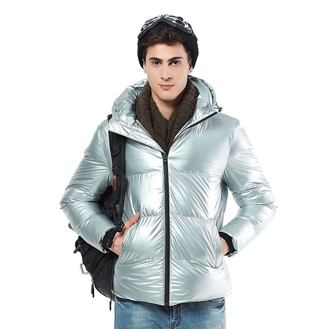 Áo khoác co giãn nam Humtto 21863A vải căng bóng chống nước giữ ấm mùa đông-1