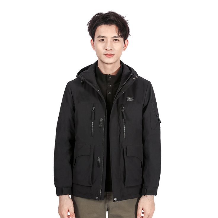 Áo khoác co giãn nam Humtto 25J759A giữ nhiệt nhiều túi lớn thời trang thoải mái-1
