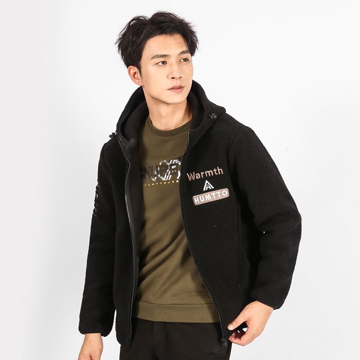 Áo khoác nỉ nam Humtto 25W997A lông cừu mềm giữ nhiệt thu đông-1
