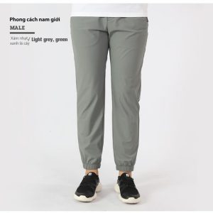 Quần dài Jogger Unisex Humtto 25K992AB co giãn thể thao mỏng thon gọn mát mau khô-22