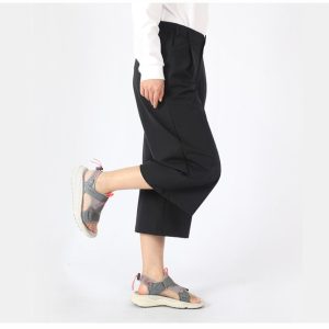 Quần dài ống rộng thoải mái nữ Humtto 25Q801B đàn hồi mỏng mát mau khô-17