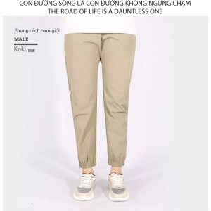Quần dài Jogger co giãn nam Humtto 25Q987A ống bó gọn nhẹ thể dục mát khô-19