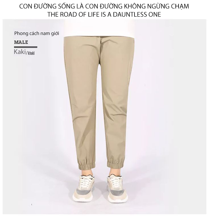 Quần dài Jogger co giãn nam Humtto 25Q987A ống bó gọn nhẹ thể dục mát khô-19 Quần dài Jogger co giãn nam Humtto 25Q987A ống bó gọn nhẹ thể dục mát khô-19