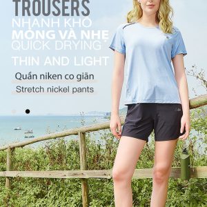 Quần ngắn nữ Humtto 26Q782B dây rút thời trang mát mẻ thon gọn năng động-6