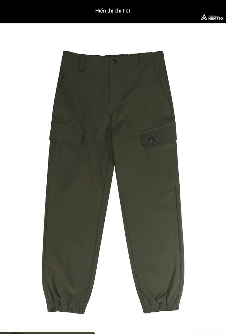Quần vải Jogger túi hộp Humtto 25Q706A thời trang thoải mái nam đi phượt-1